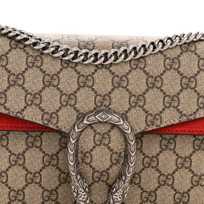 Gucci GG Supreme Monogram Small Dionysus Shoulder Bag Red 8 of 11