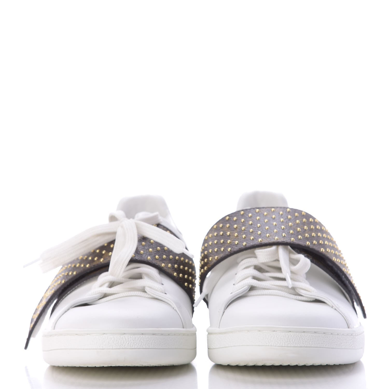 Louis Vuitton Calfskin Monogram Frontrow Sneaker 38.5 White 2 of 10
