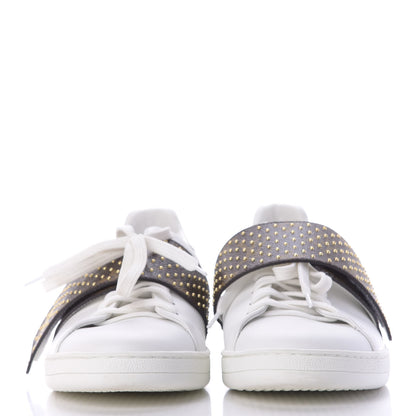 Louis Vuitton Calfskin Monogram Frontrow Sneaker 38.5 White 2 of 10
