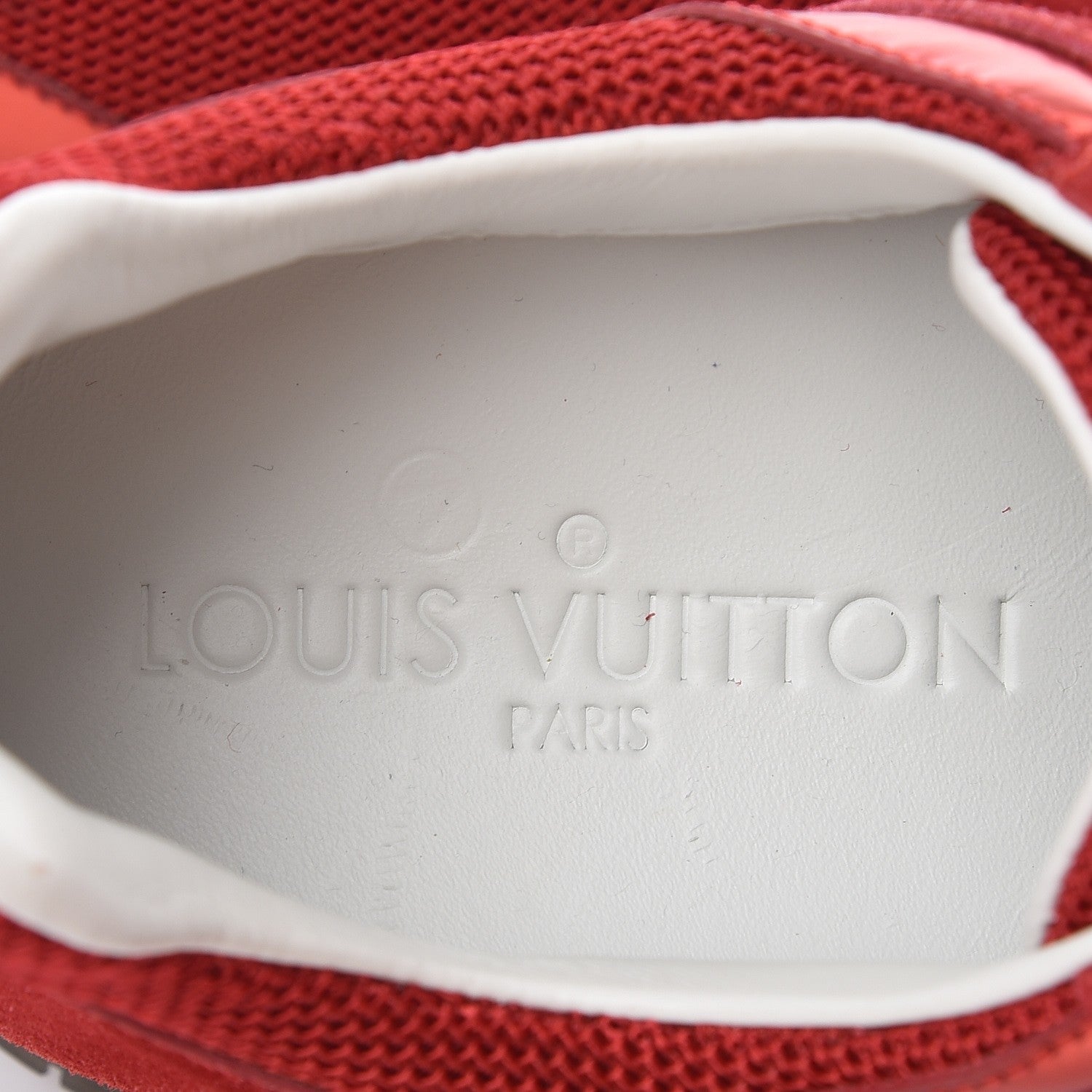 Louis Vuitton Suede Calfskin Run Away Sneakers 37.5 Rouge 14 of 16
