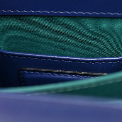 Bulgari Calfskin Serpenti Forever Top Handle Blue 8 of 11