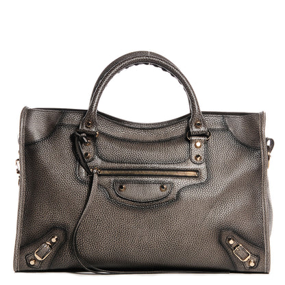 Balenciaga Grained Calfskin Classic Gold Hardware City Ombre Grey Gradient 1 of 14
