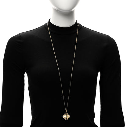 Van Cleef & Arpels 18K Yellow Gold Guilloche Magic Alhambra Long Necklace 2 of 6