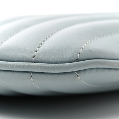 Louis Vuitton Calfskin New Wave Zipped Pochette Porcelain Blue 9 of 13