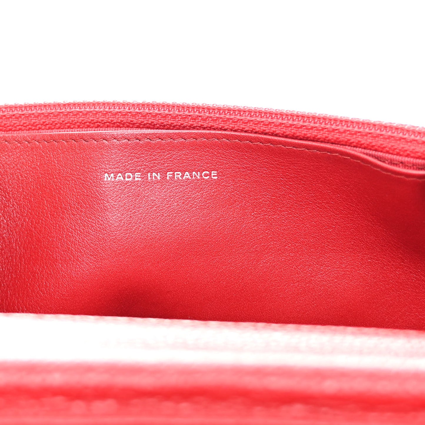 Caviar Quilted Wallet on Chain WOC Red