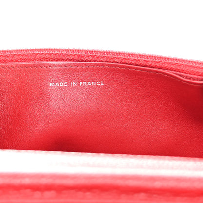 Chanel Caviar Quilted Wallet on Chain WOC Red 7 of 11