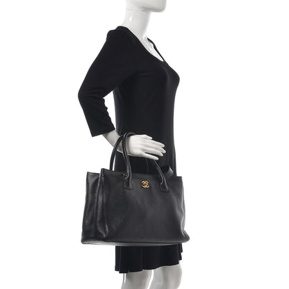 Chanel Calfskin Cerf Shopper Tote Black 2 of 11