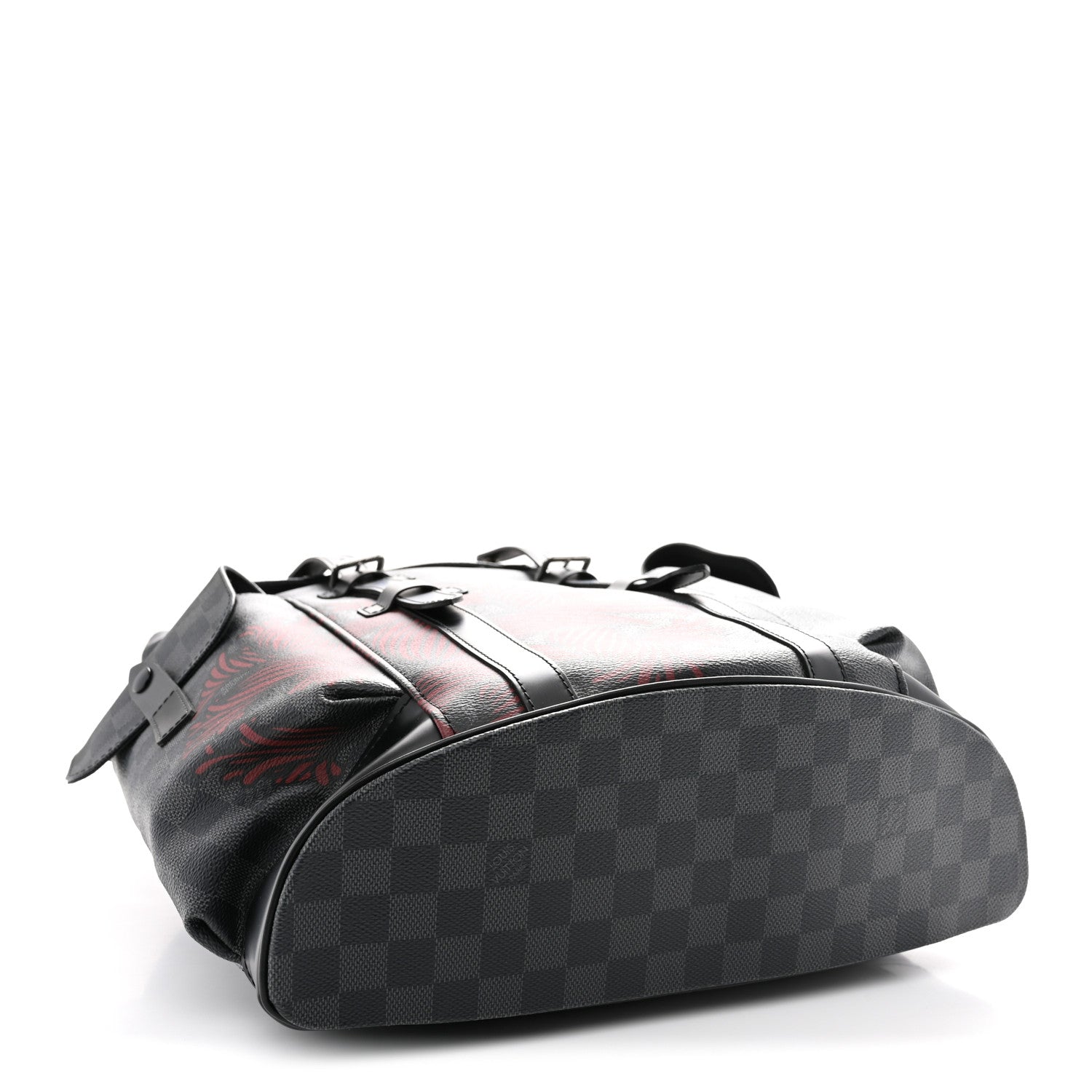 Louis Vuitton Damier Graphite LV Rope Christopher PM Backpack Red 3 of 10