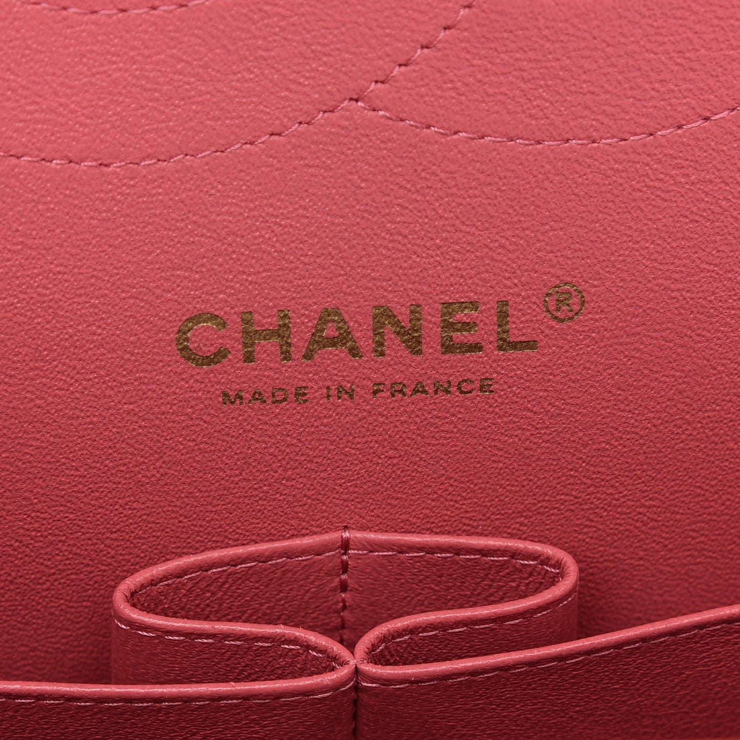 Caviar Quilted Jumbo Double Flap Dark Pink