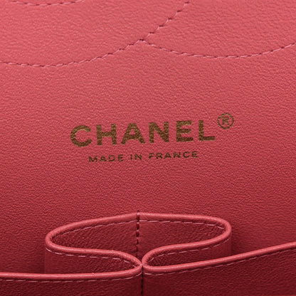 Chanel Caviar Quilted Jumbo Double Flap Dark Pink 6 of 9