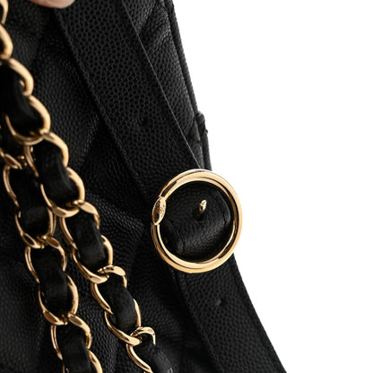 Chanel Caviar Quilted Medium Zip Around Backpack Black 13 of 14