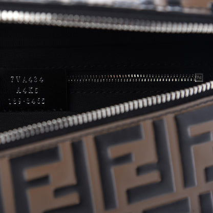 Fendi Vitello Century Bi-Color FF 1974 Embossed Belt Bag Maya Black 9 of 9