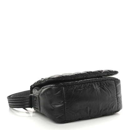 Chanel Nylon Small Coco Cocoon Messenger Bag Black 4 of 9