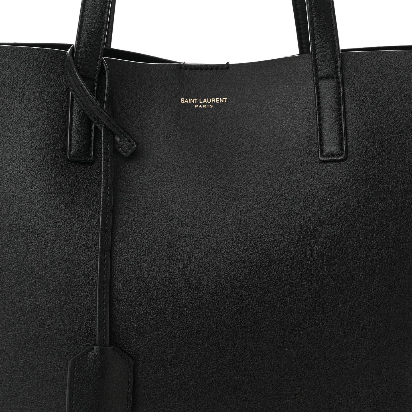 Calfskin North-South Shopping Tote Black