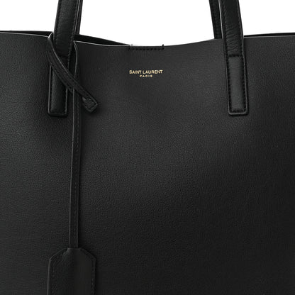 Saint Laurent Calfskin North-South Shopping Tote Black 9 of 14