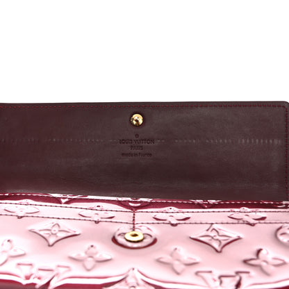 Louis Vuitton Vernis Sarah Wallet Rouge Fauviste 8 of 8