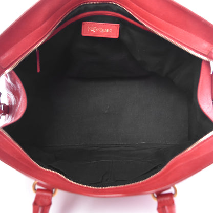 Saint Laurent Sheepskin Medium Cabas ChYc Rouge Orient 5 of 23