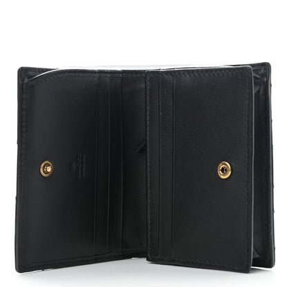 Gucci Calfskin Matelasse GG Marmont Card Case Wallet Black 5 of 8