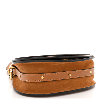 Chloe Calfskin Suede Medium Nile Bracelet Bag Caramel 4 of 12