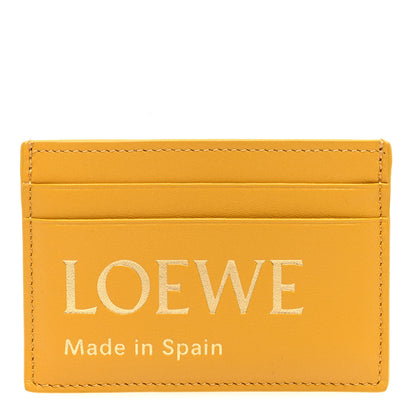 Loewe Calfskin Logo Card Holder Sunflower 1 of 7