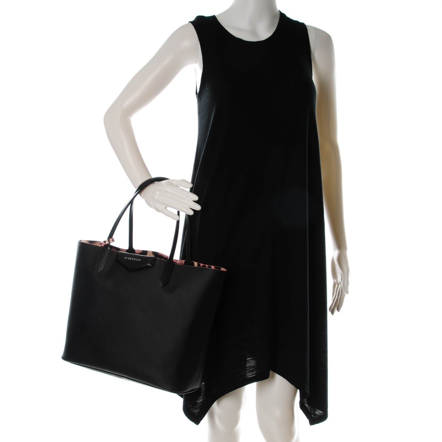 Givenchy Coated Canvas Medium Antigona Tote Black 2 of 8