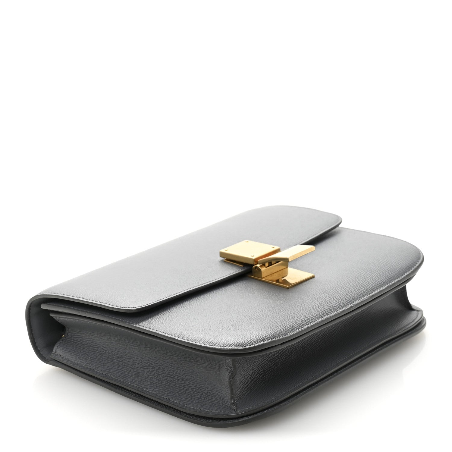 Celine Liege Calfskin Medium Classic Box Flap Bag Grey 4 of 12