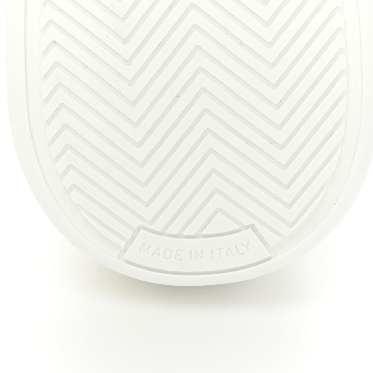 Calfskin CC High Top Sneaker 38 White