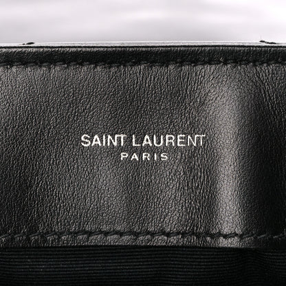 Saint Laurent Calfskin Y Quilted Monogram Medium Loulou Chain Satchel Black 6 of 11