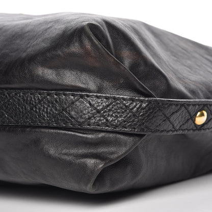 Gucci Calfskin Studded Medium Irina Tote Black 9 of 9