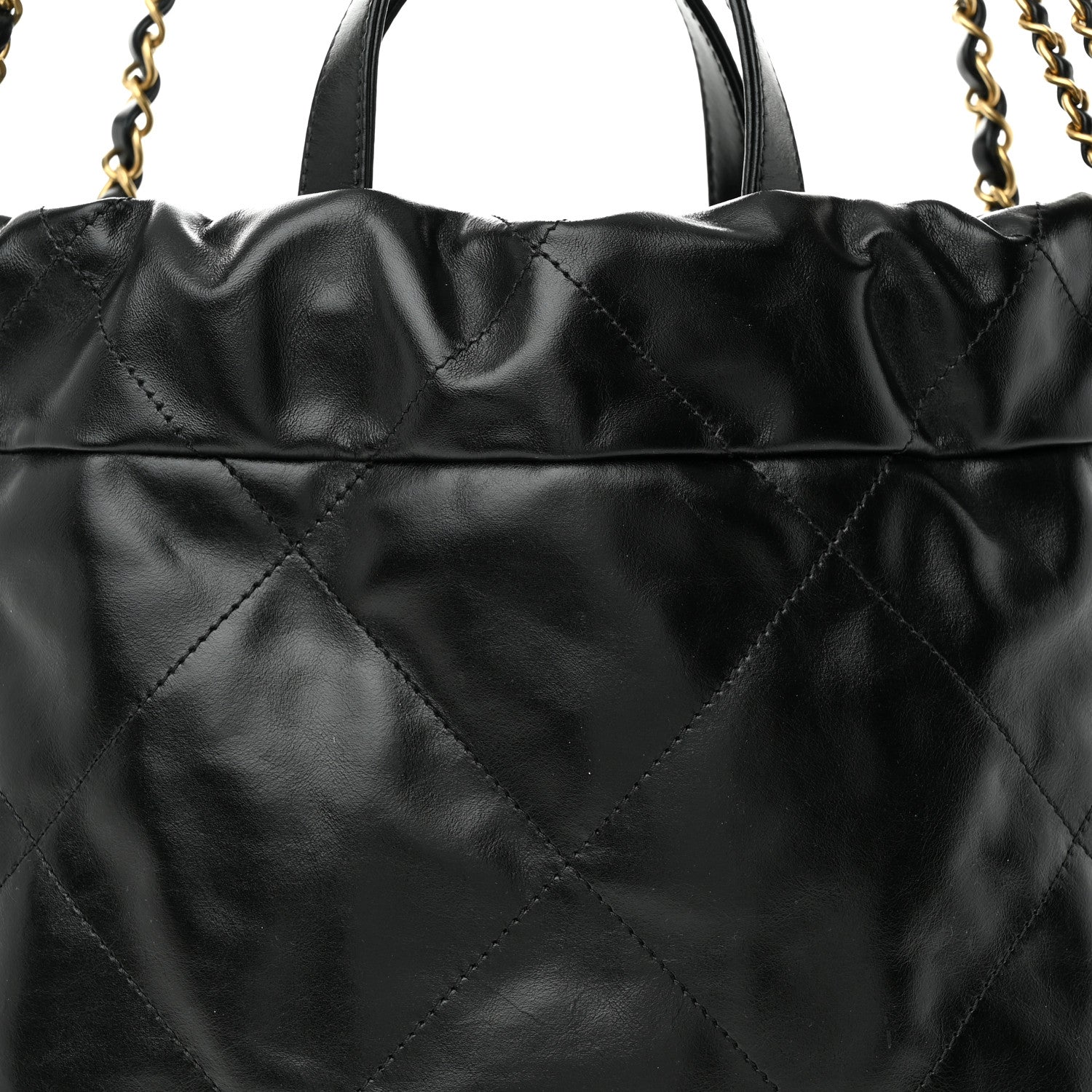 Chanel Shiny Calfskin Quilted Chanel 22 Backpack Black 8 of 10