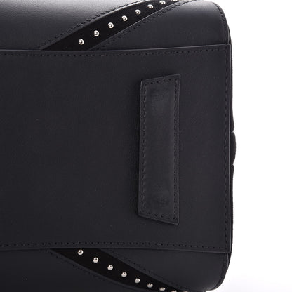 Givenchy Calfskin Suede Small Studded Chevron Antigona Black 9 of 11