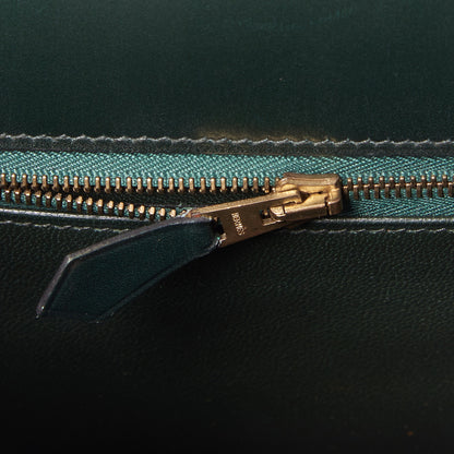 Hermes Box Kelly Sellier 32 Vert Fonce 25 of 32