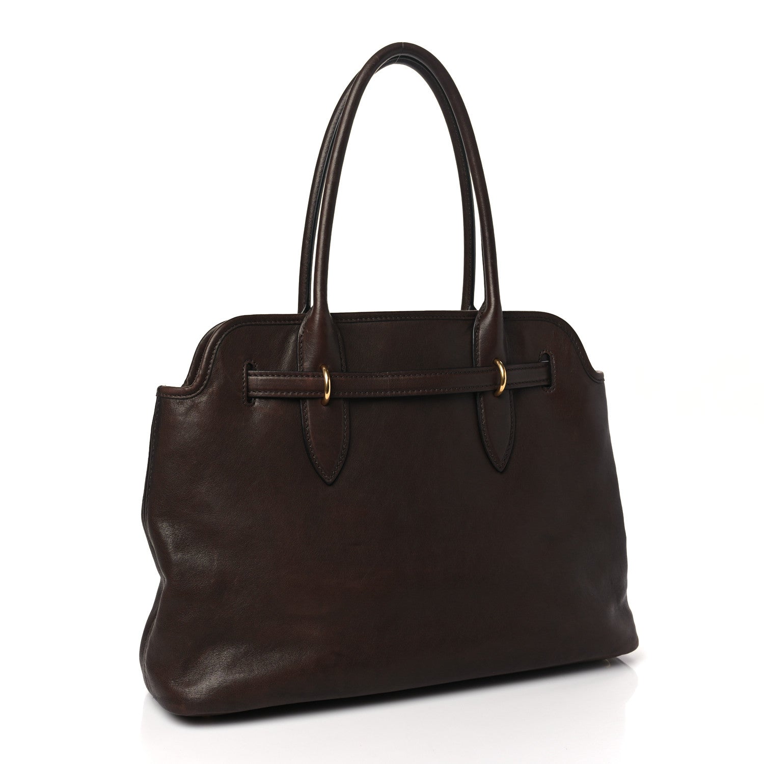 Miu Miu Nappa Medium Aventure Bag Brown 3 of 10