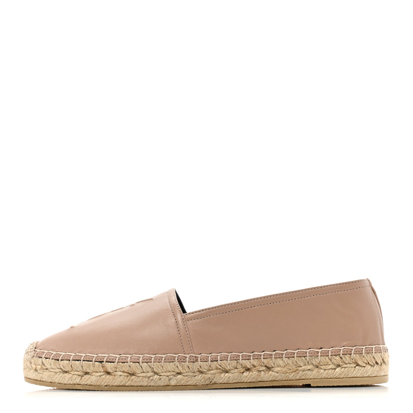 Lambskin Monogram Espadrilles 39 Nude