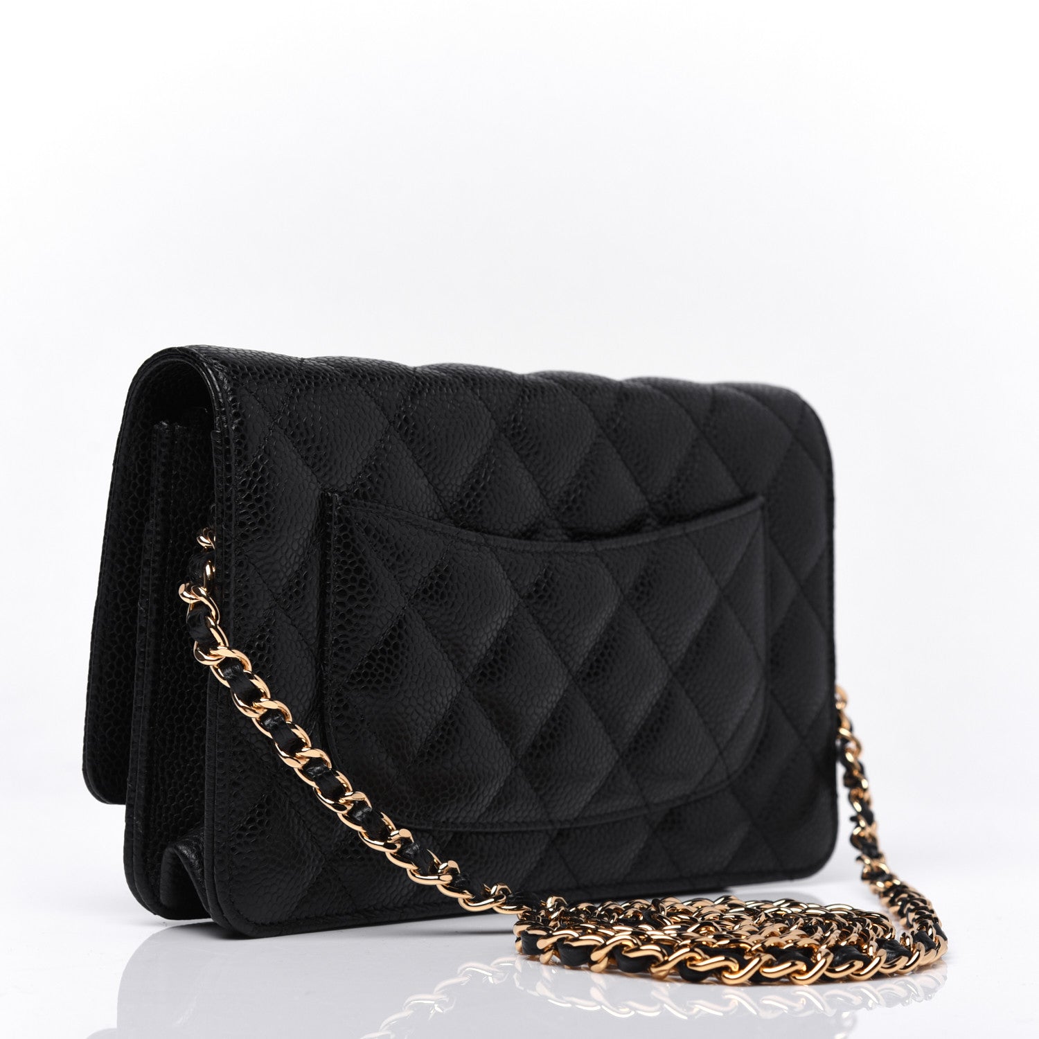 Chanel Caviar Quilted Wallet On Chain WOC Black 3 of 13
