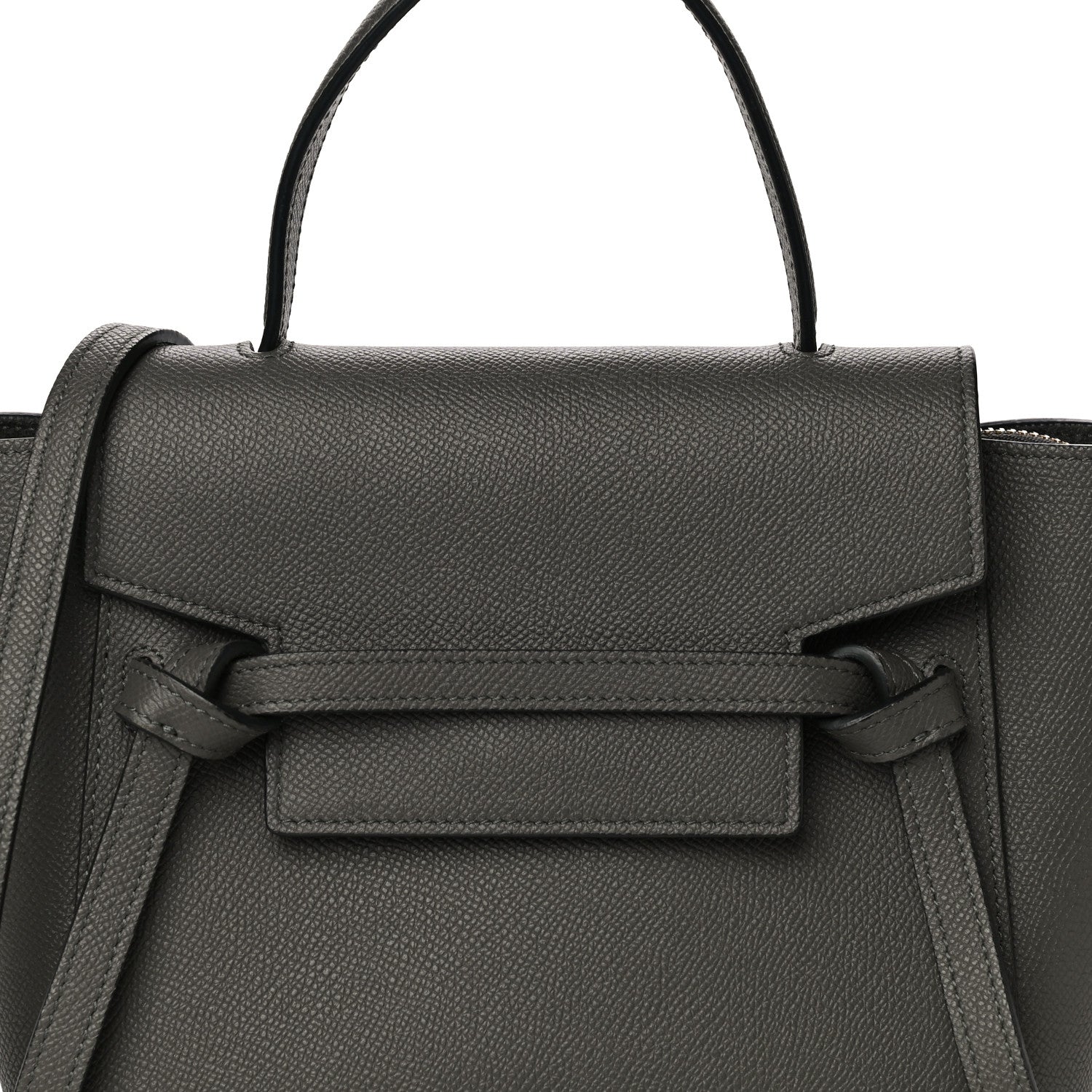 Celine Grained Calfskin Nano Belt Bag Grey 8 of 10