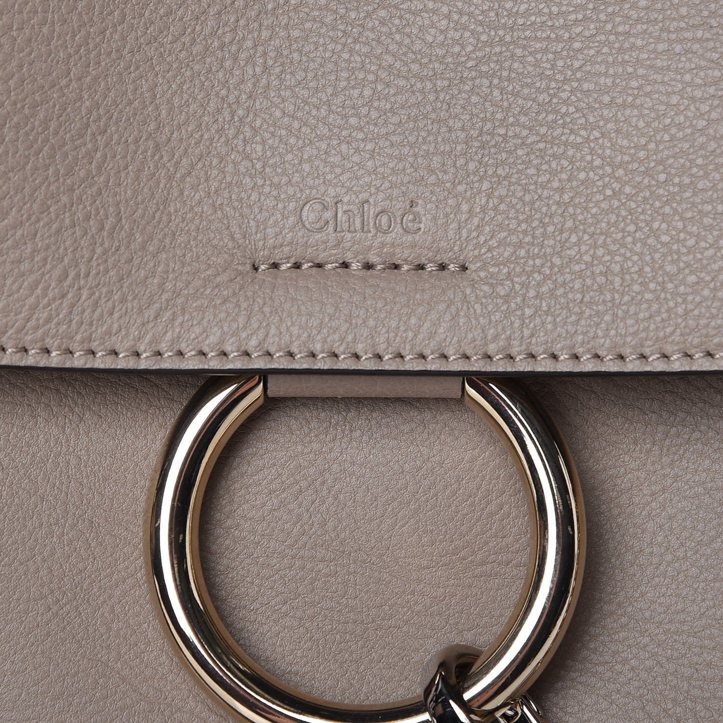 Calfskin Medium Faye Day Shoulder Bag Motty Grey