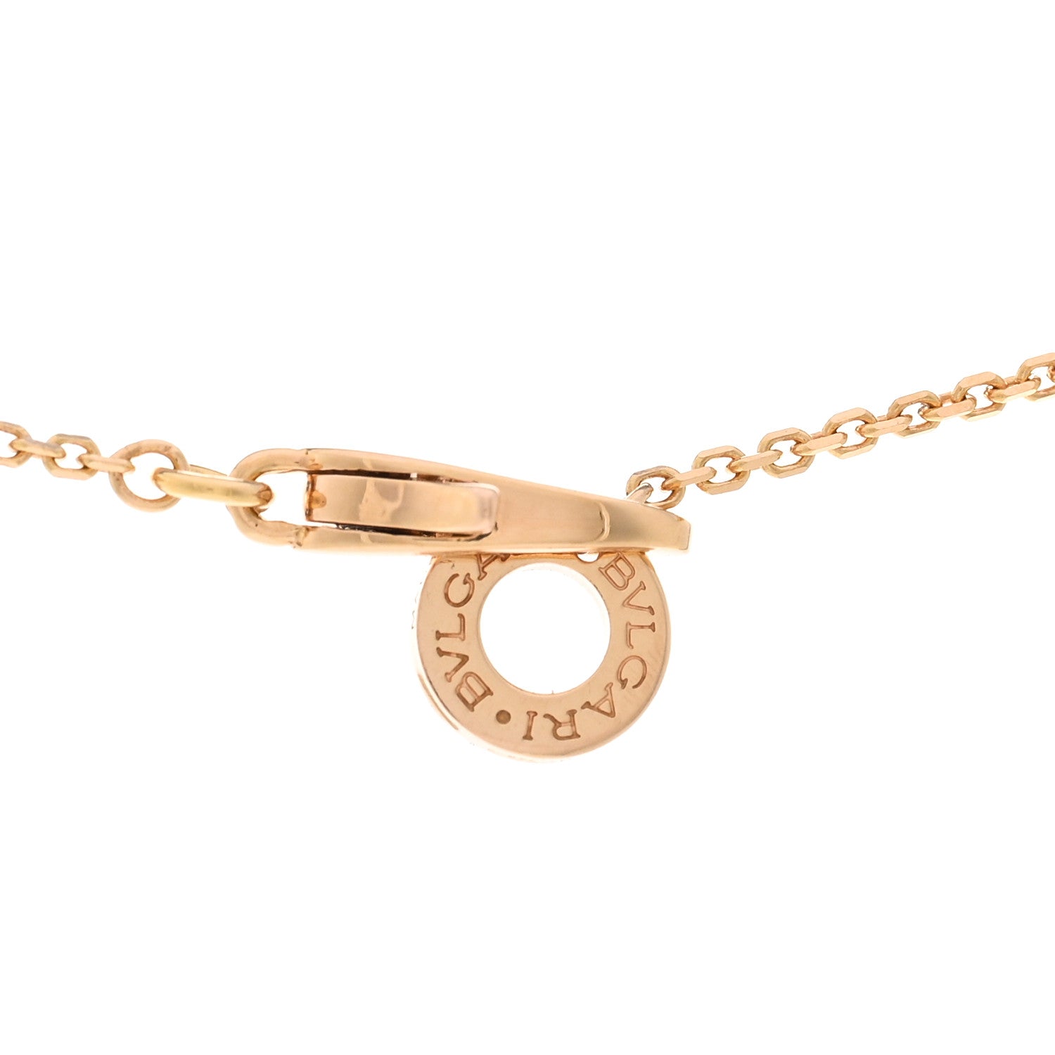 Bulgari 18K Rose Gold Diamond Mother of Pearl Small Divas' Dream Pendant Necklace 4 of 4