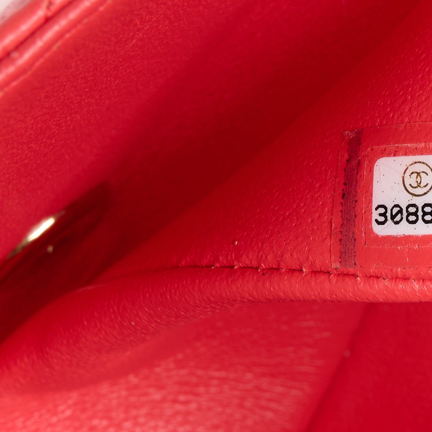 Chanel Lambskin Quilted Mini Rectangular Flap Red 8 of 11