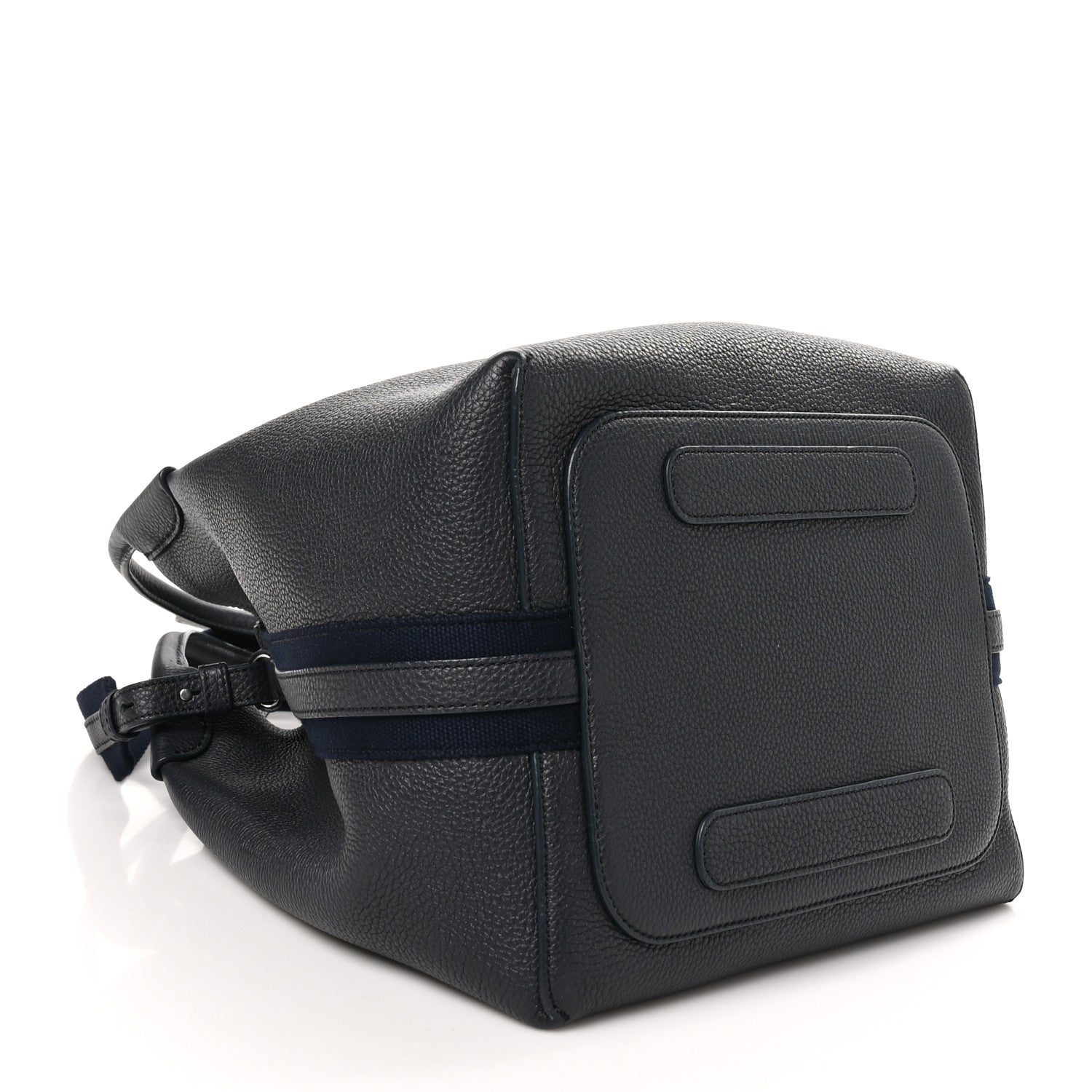 Loro Piana Grained Calfskin Large Bale Bag Navy Blue 5 of 12