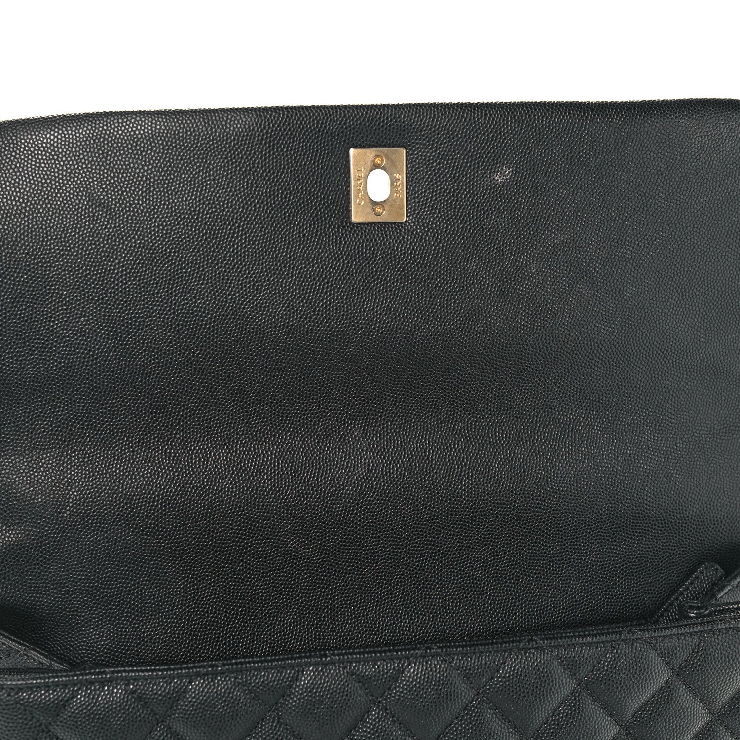 Chanel Caviar Quilted Medium Coco Handle Flap Black 12 of 12