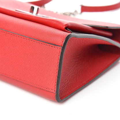 Louis Vuitton Soft Calfskin Mylockme Chain Bag BB Rubis 9 of 11