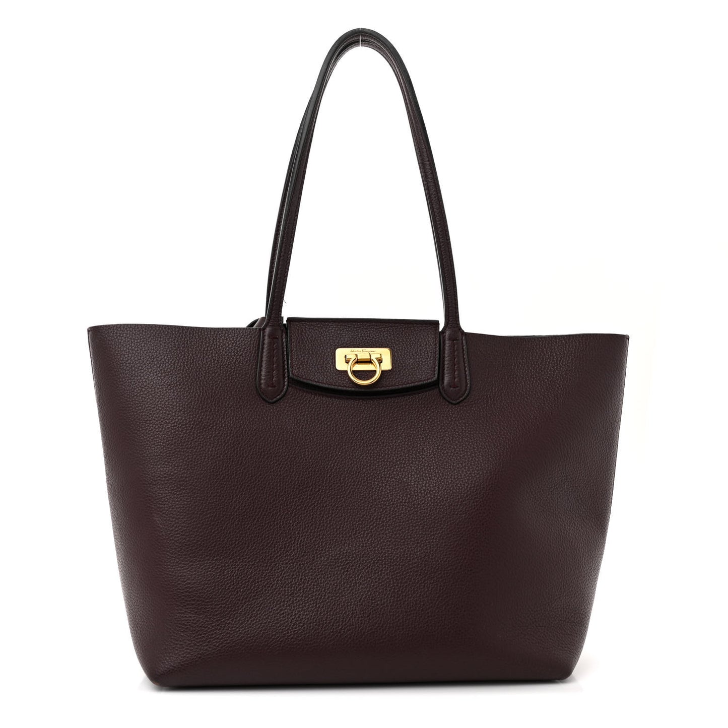 Calfskin Travel Tote Burgundy