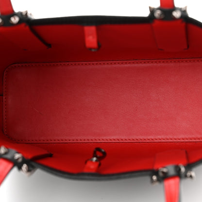 Christian Louboutin Calfskin Spikes Mini East West Cabata Tote Black 4 of 9