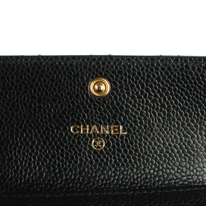 Chanel Caviar Quilted Flap Card Holder Black 5 of 8