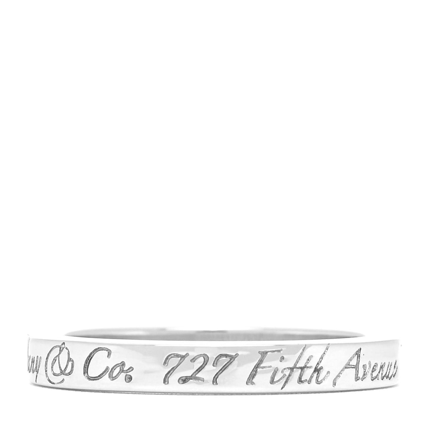 Sterling Silver Narrow Notes Ring 52 6