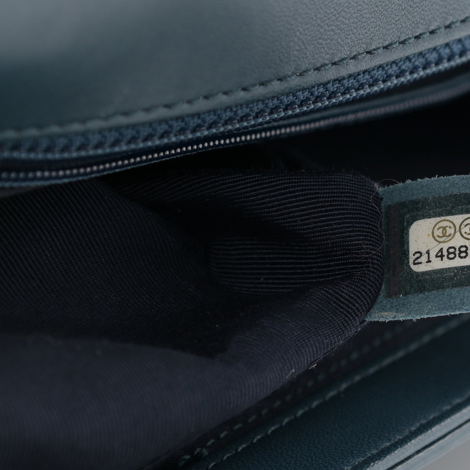 Chanel Glazed Calfskin New Medium Boy Flap Blue 7 of 21