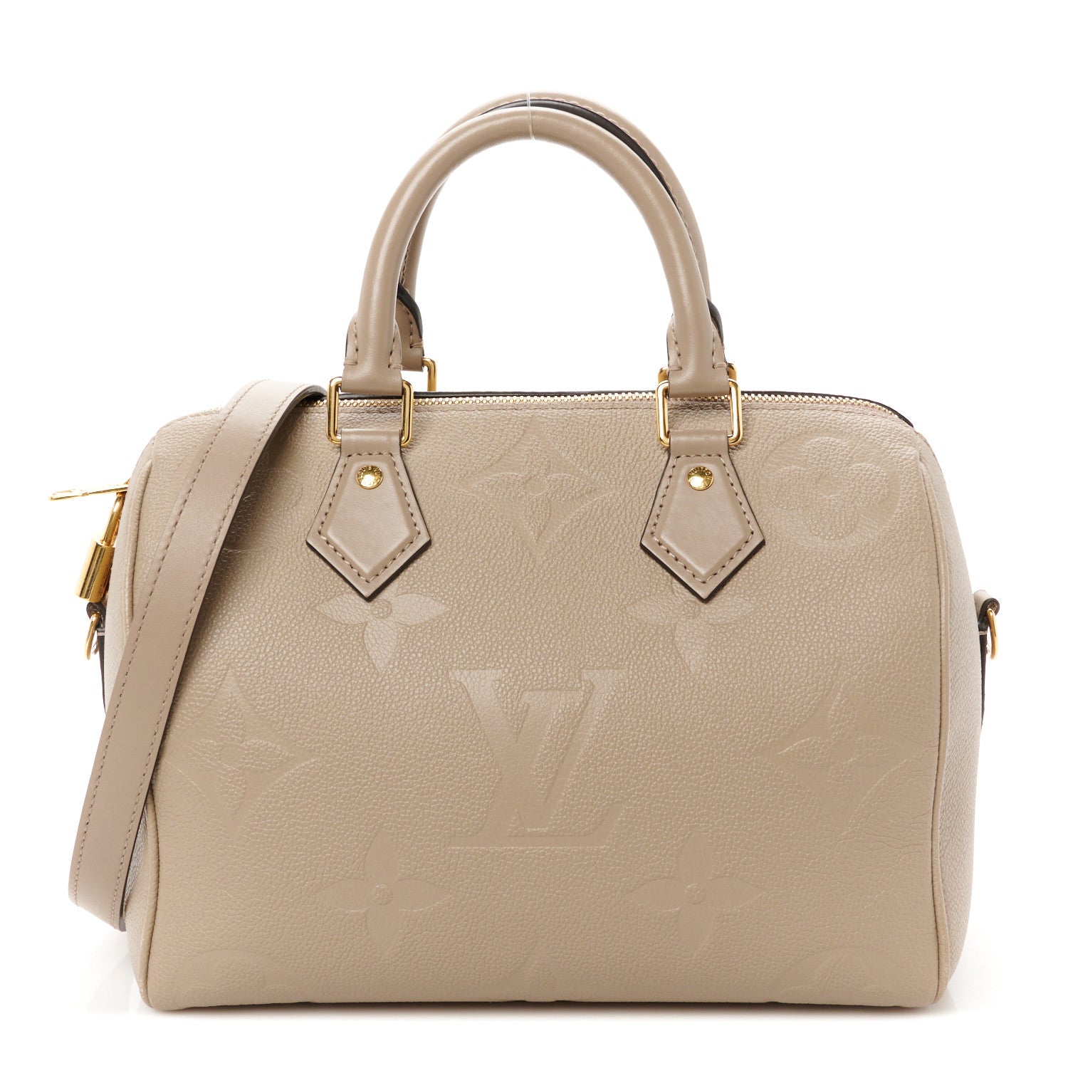 Louis Vuitton Empreinte Monogram Giant Speedy Bandouliere 25 Tourterelle 1 of 10