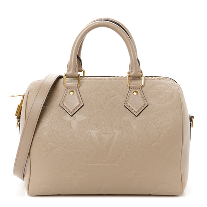 Louis Vuitton Empreinte Monogram Giant Speedy Bandouliere 25 Tourterelle 1 of 10