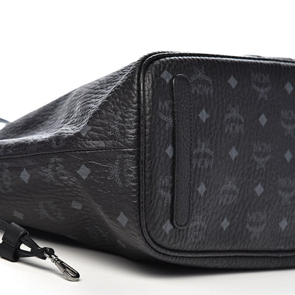 MCM Visetos Medium Liz Reversible Shopper Tote Black 10 of 15